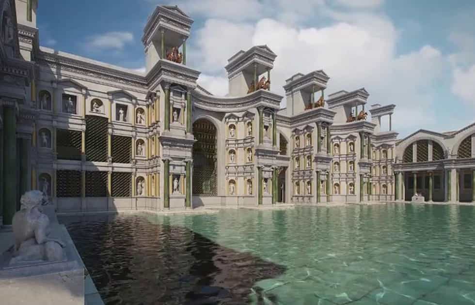 caracalla 4d video virtual guide rome virtual reality tours ancient and recent