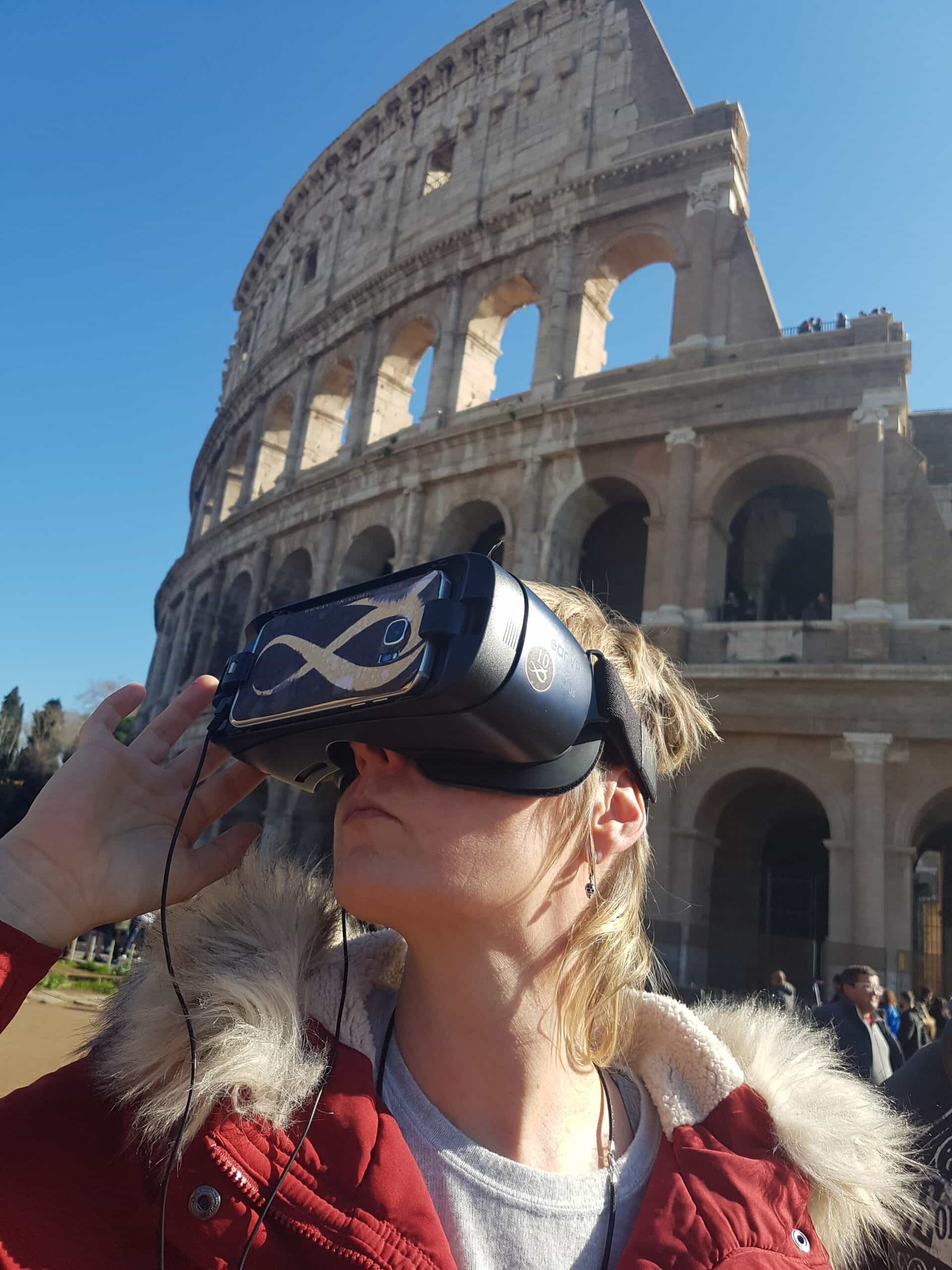 children experience virtual reality tours ancient and recent