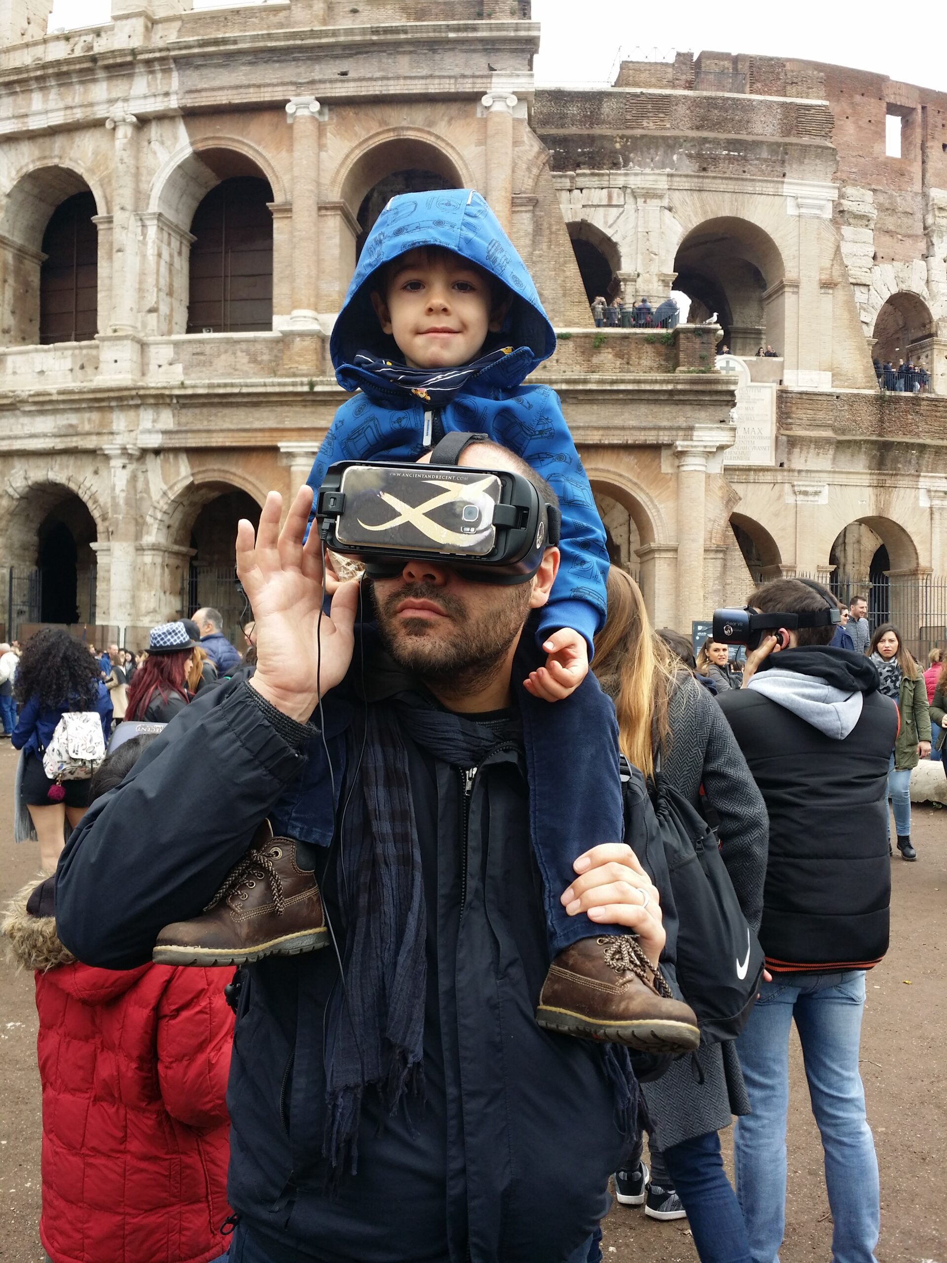 family with children virtual reality tours ancient and recent